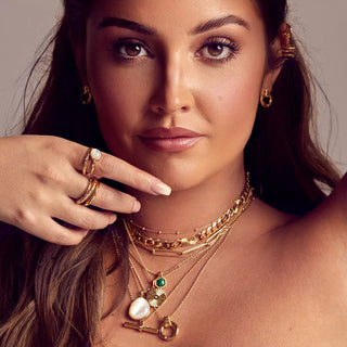 Stříbrné pozlacené náušnice Hot Diamonds x Jac Jossa Hope DE677