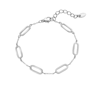 Ocelový náramek Ava & Sky Interlocking Paperclip ASL0014