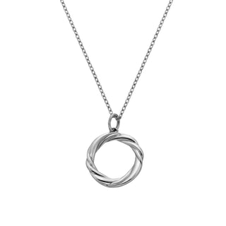 Ocelový náhrdelník Ava & Sky Twisted Ribbon ASN0042