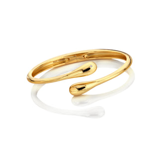 Pevný pozlacený stříbrný náramek Hot Diamonds X Golden Edit Droplet DC240