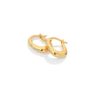 Pozlacené stříbrné náušnice Hot Diamonds x Jac Jossa Soul DE668
