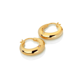 Pozlacené stříbrné náušnice Hot Diamonds x Jac Jossa Soul DE672