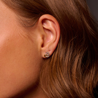 Pozlacené stříbrné náušnice Hot Diamonds Ovals DE902
