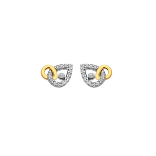 Pozlacené stříbrné náušnice Hot Diamonds Ovals DE902
