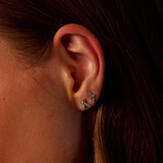 Stříbrné náušnice Hot Diamonds Cross DE908