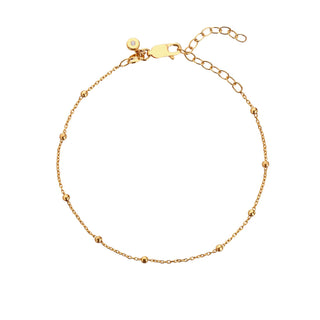 Pozlacený stříbrný náramek Hot Diamonds x Tasha Ghouri Bead DL683