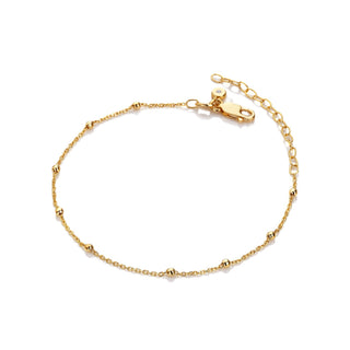 Pozlacený stříbrný náramek Hot Diamonds x Tasha Ghouri Bead DL683