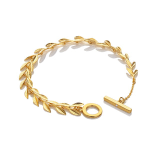 Pozlacený stříbrný náramek Hot Diamonds x Tasha Ghouri Laurel DL688