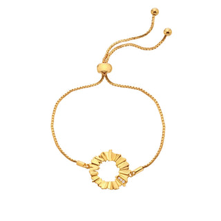 Pozlacený stříbrný náramek Hot Diamonds X Golden Edit Believe DL728