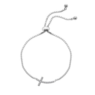 Stříbrný náramek Hot Diamonds Cross DL731