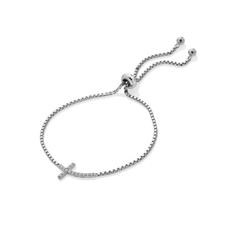 Stříbrný náramek Hot Diamonds Cross DL731