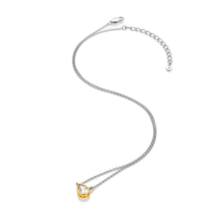 Pozlacený stříbrný náhrdelník Hot Diamonds Ovals DN241