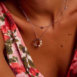 Stříbrný náhrdelník Hot Diamonds Pearl DN255