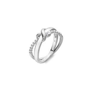 Stříbrný prsten Hot Diamonds Coupled DR327