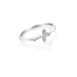 Stříbrný prsten Hot Diamonds Cross DR334