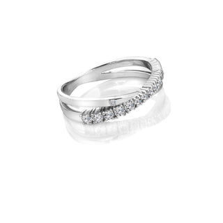 Stříbrný prsten Hot Diamonds Kiss DR336