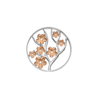 Přívěsek Hot Diamonds Emozioni Fiore Coin Rose Gold 33 mm EC511