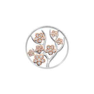 Přívěsek Hot Diamonds Emozioni Fiore Coin Rose Gold 33 mm EC515