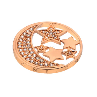 Přívěsek Hot Diamonds Emozioni Notturno Coin Rose Gold 33 mm EC519