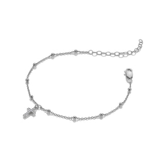 Stříbrný náramek Hot Diamonds Silver Whisper Cross SWB066