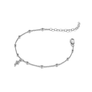 Stříbrný náramek Hot Diamonds Silver Whisper Curved Cross SWB067