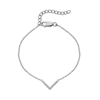 Stříbrný náramek Hot Diamonds Silver Whisper Fine V SWB071