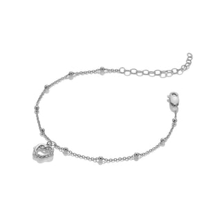 Stříbrný náramek Hot Diamonds Silver Whisper Interlocked Heart SWB072