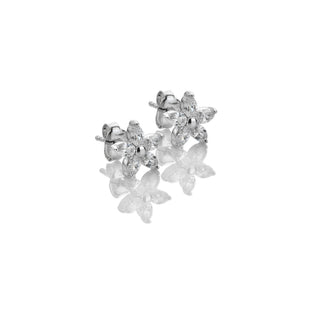 Stříbrné náušnice Hot Diamonds Silver Whisper CZ Flower SWE019