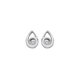 Stříbrné náušnice Hot Diamonds Silver Whisper Droplet SWE021