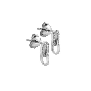 Stříbrné náušnice Hot Diamonds Silver Whisper Linked SWE024
