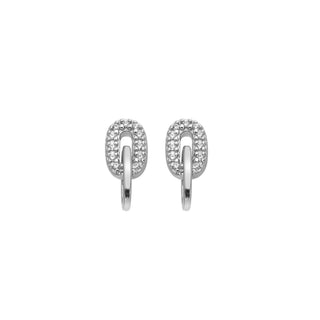 Stříbrné náušnice Hot Diamonds Silver Whisper Linked SWE024