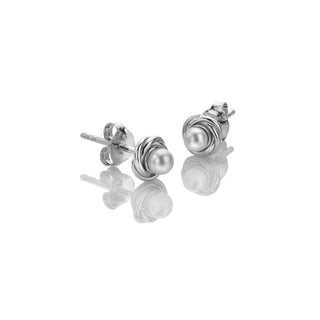 Stříbrné náušnice Hot Diamonds Silver Whisper Pearl SWE026