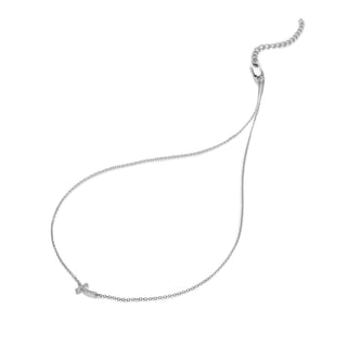 Stříbrný přívěsek Hot Diamonds Silver Whisper Curved Cross SWP019