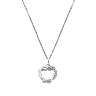 Stříbrný přívěsek Hot Diamonds Silver Whisper Interlocked Heart SWP023