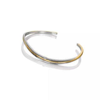 Pevný pozlacený stříbrný náramek Hot Diamonds Teardrop DC228