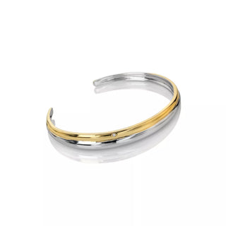 Pevný pozlacený stříbrný náramek Hot Diamonds Droplet DC229
