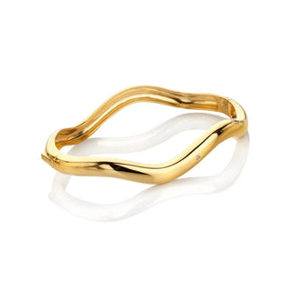 Pozlacený stříbrný náramek Hot Diamonds X Golden Edit Fiji DC233