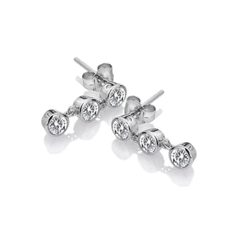 Stříbrné náušnice Hot Diamonds Willow DE585