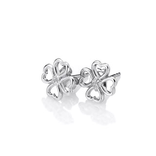 Stříbrné náušnice Hot Diamonds Lucky in Love DE632