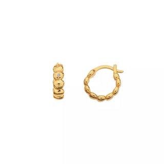 Stříbrné pozlacené náušnice Hot Diamonds x Jac Jossa Soul DE659