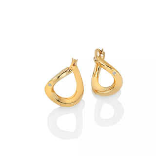 Stříbrné pozlacené náušnice Hot Diamonds x Jac Jossa Soul DE660
