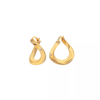 Stříbrné pozlacené náušnice Hot Diamonds x Jac Jossa Soul DE660