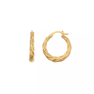 Stříbrné pozlacené náušnice Hot Diamonds x Jac Jossa Soul DE673