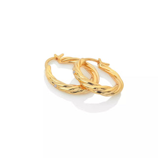 Stříbrné pozlacené náušnice Hot Diamonds x Jac Jossa Soul DE673