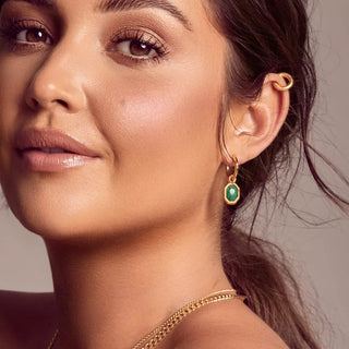 Stříbrné pozlacené náušnice Hot Diamonds x Jac Jossa Hope DE676
