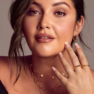 Stříbrné pozlacené náušnice Hot Diamonds x Jac Jossa Hope DE685