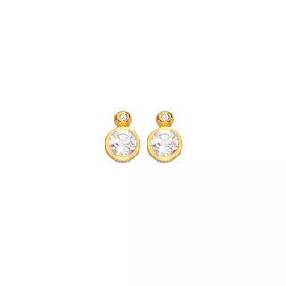 Pozlacené náušnice Hot Diamonds X Gemstones Droplet DE774