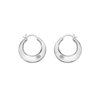 Stříbrné náušnice Hot Diamonds Huggies DE794