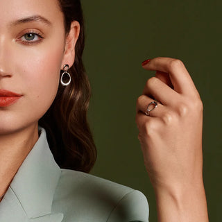 Stříbrné náušnice Hot Diamonds Sleek DE806