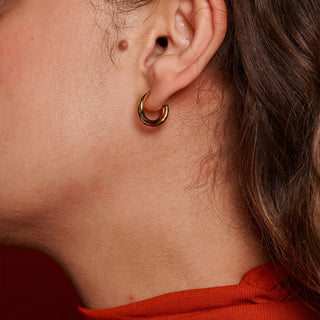 Stříbrné pozlacené náušnice Hot Diamonds x Jac Jossa Soul DE811